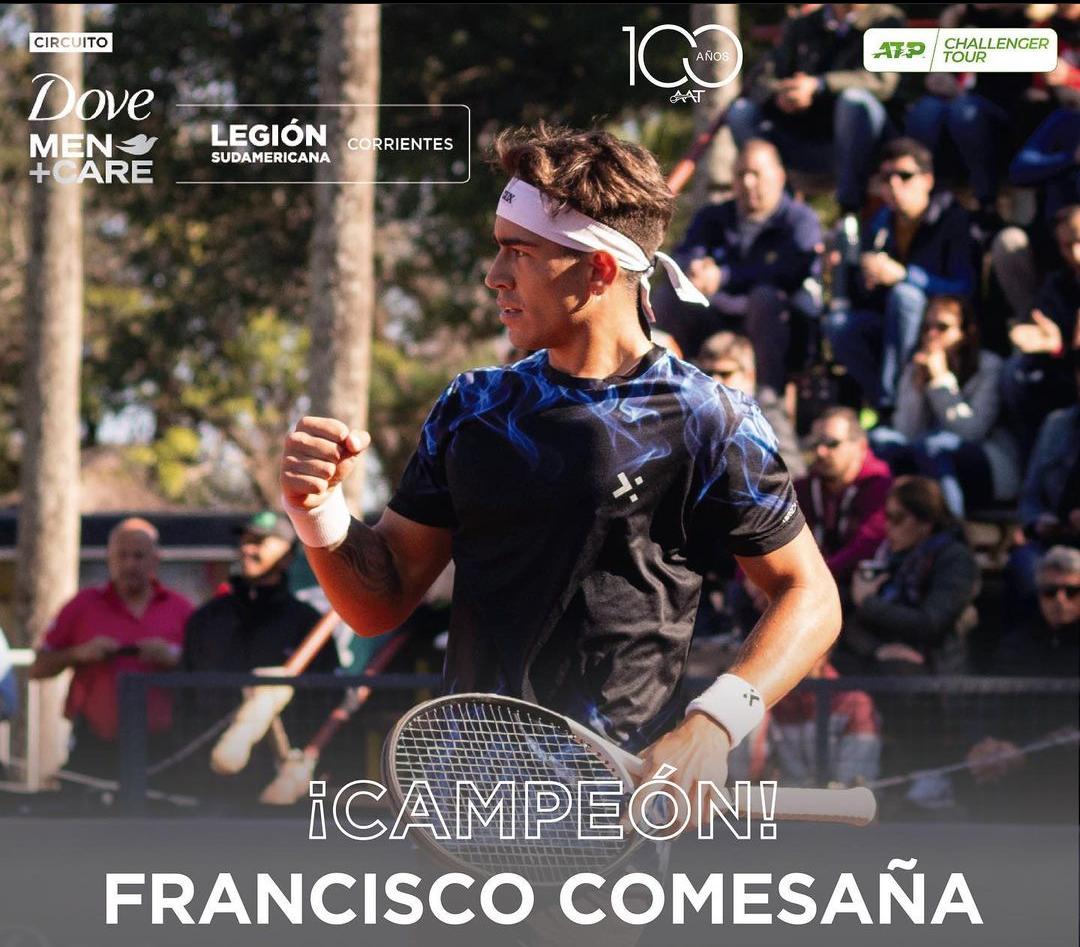 Tenis masculino: COMESAÑA, CAMPEÓN EN CORRIENTES