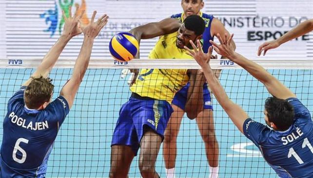 Voley masculino: ARGENTINA PERDIÓ ANTE BRASIL POR LA LIGA MUNDIAL